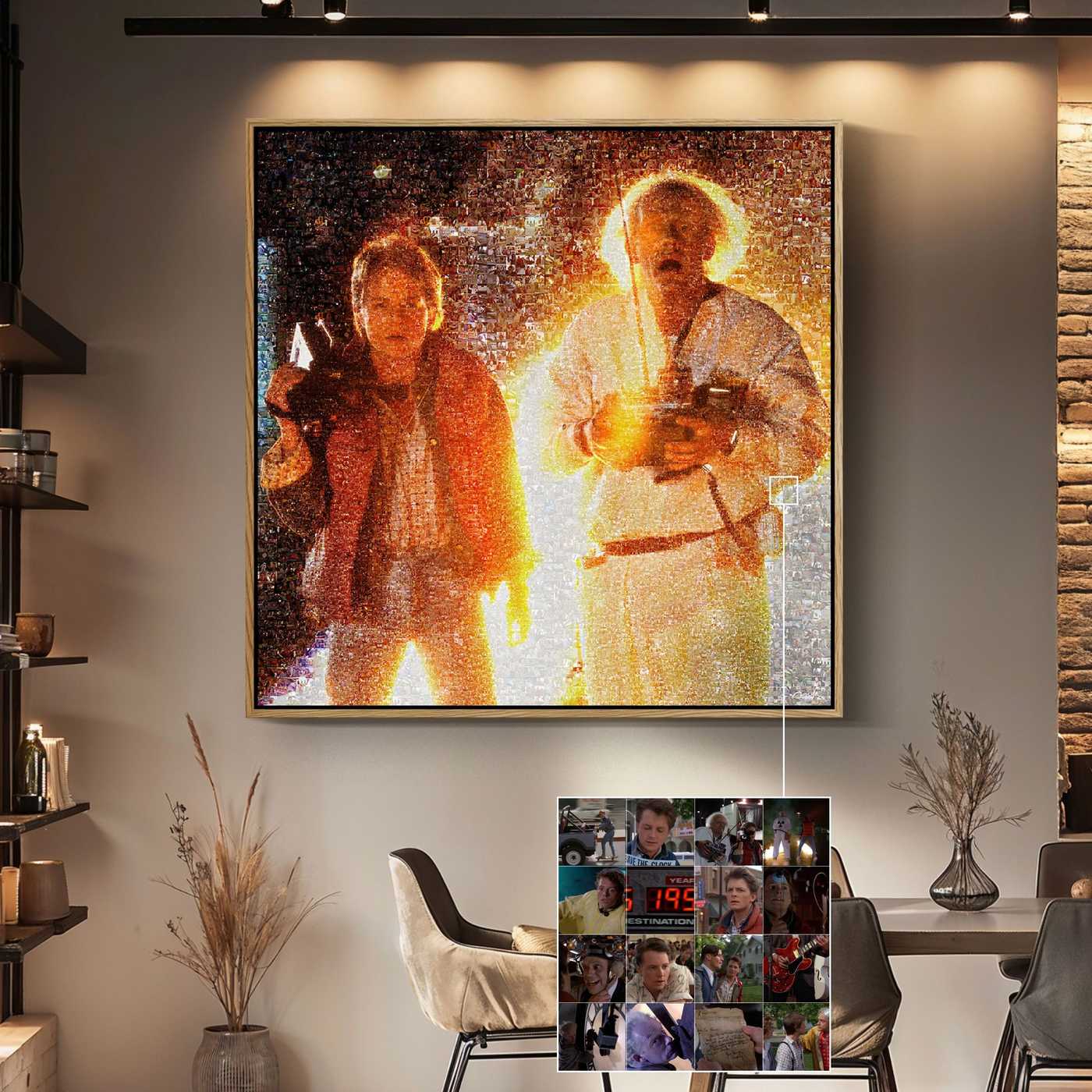 BACK TO THE FUTURE . DeLorean Trail Film Wall Art Decor – Limited Edition