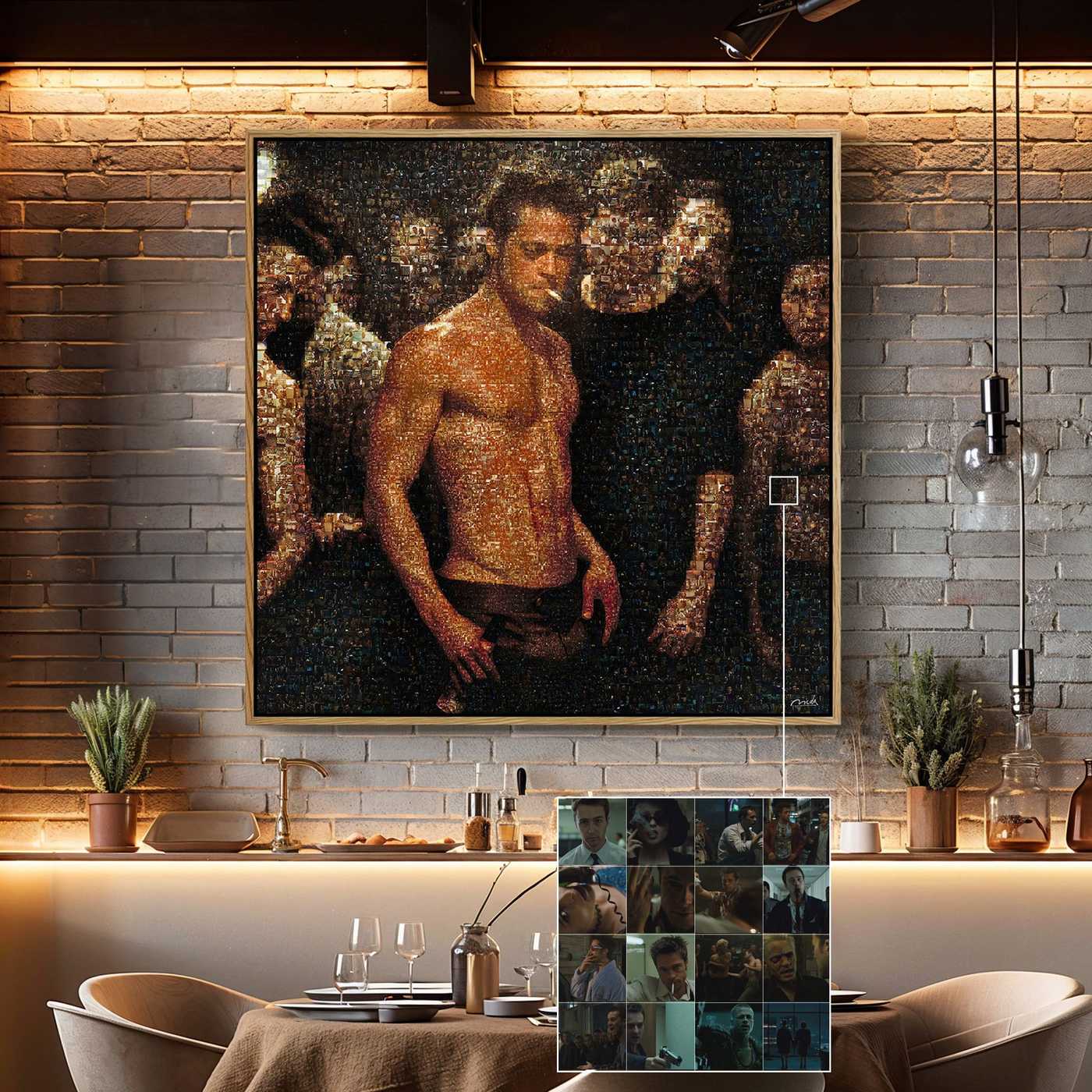 FIGHT CLUB . Violent Code Film Wall Art Decor – Limited Edition