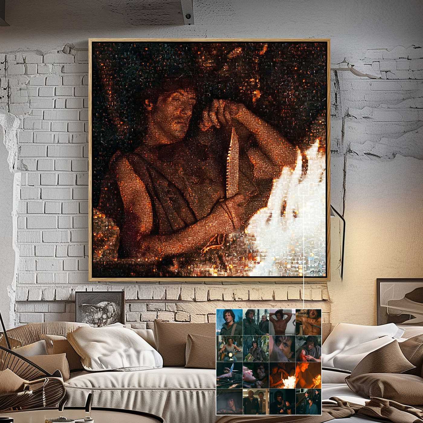 FIRST BLOOD . Savage Instinct Film Wall Art Decor – Limited Edition