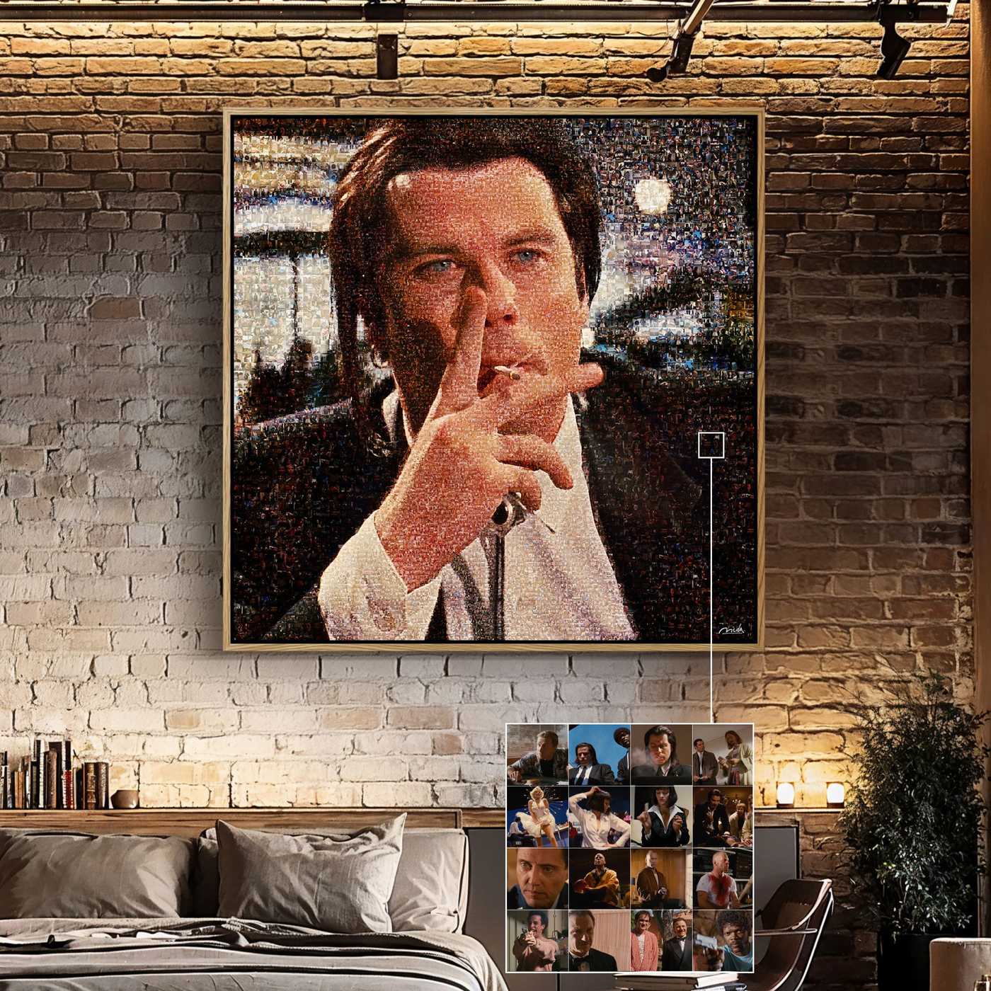 PULP FICTION . Uncomfortable Silence Modern Movie Art Print – Limited Edition