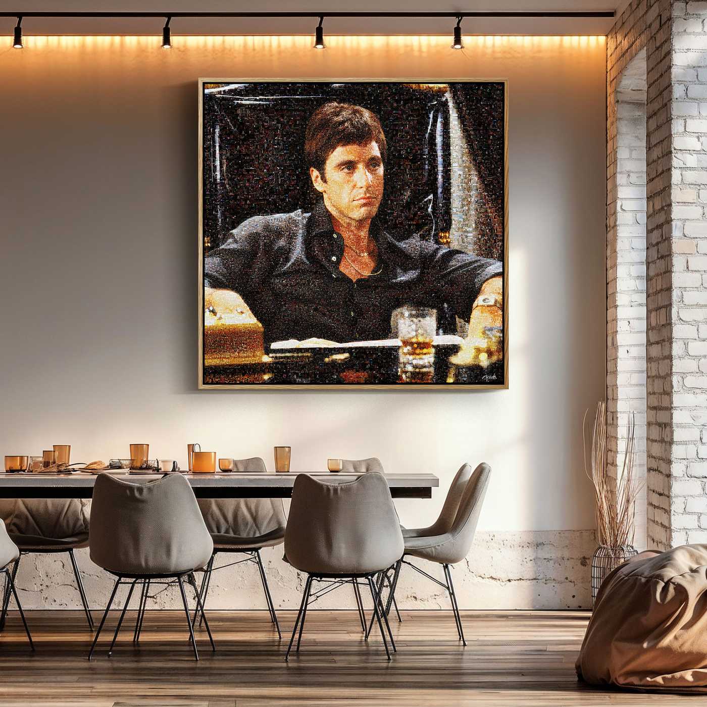 SCARFACE . Bloody Throne Cinematic Wall Art – Limited Edition - Image 3