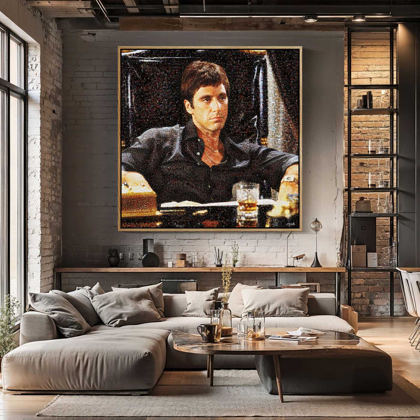 SCARFACE . Bloody Throne Cinematic Wall Art – Limited Edition - Image 4