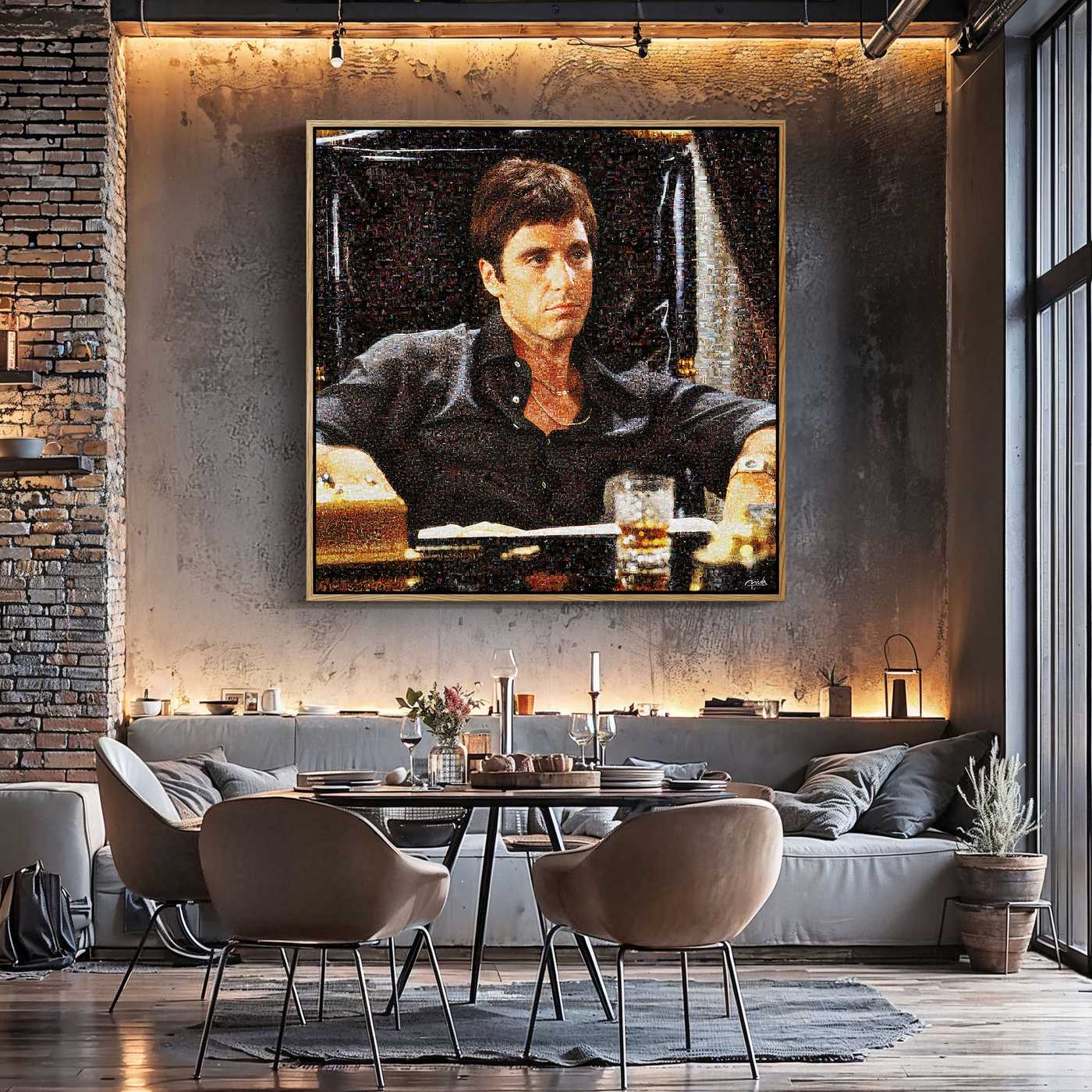 SCARFACE . Bloody Throne Cinematic Wall Art – Limited Edition - Image 5