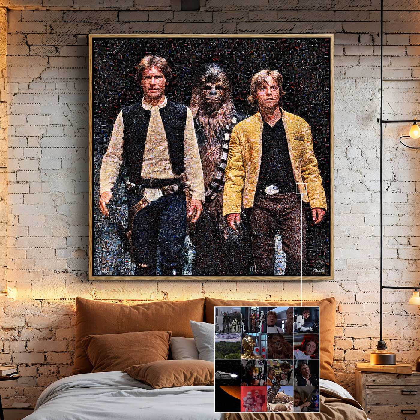 STAR WARS . Force Awakens Modern Movie Art Print – Limited Edition